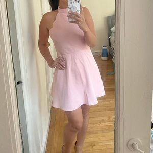 Open back mini dress